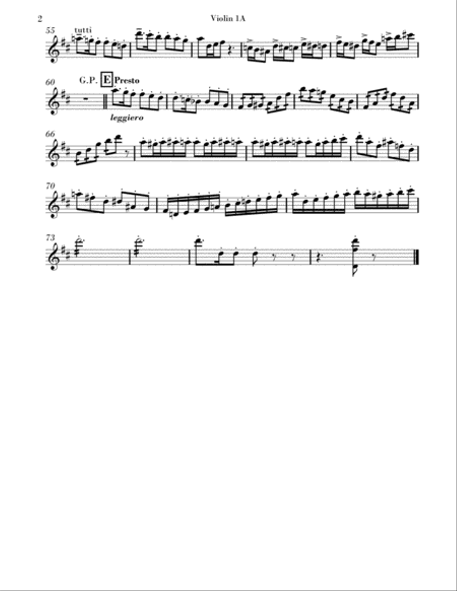 Divertimento for Strings: IV. Gigue - Parts String Orchestra scores gallery preview page 6