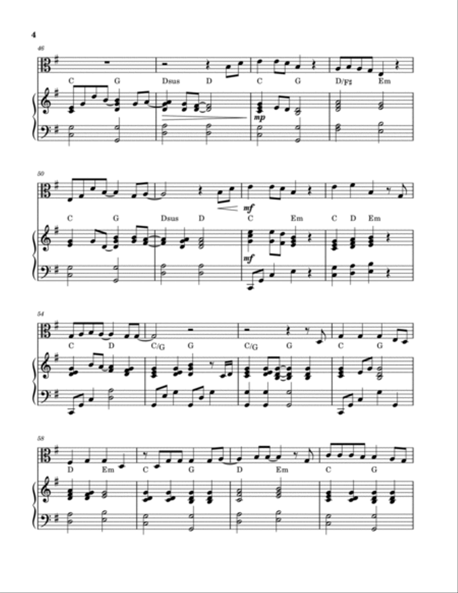 10,000 Reasons (bless The Lord) Viola scores gallery preview page 4