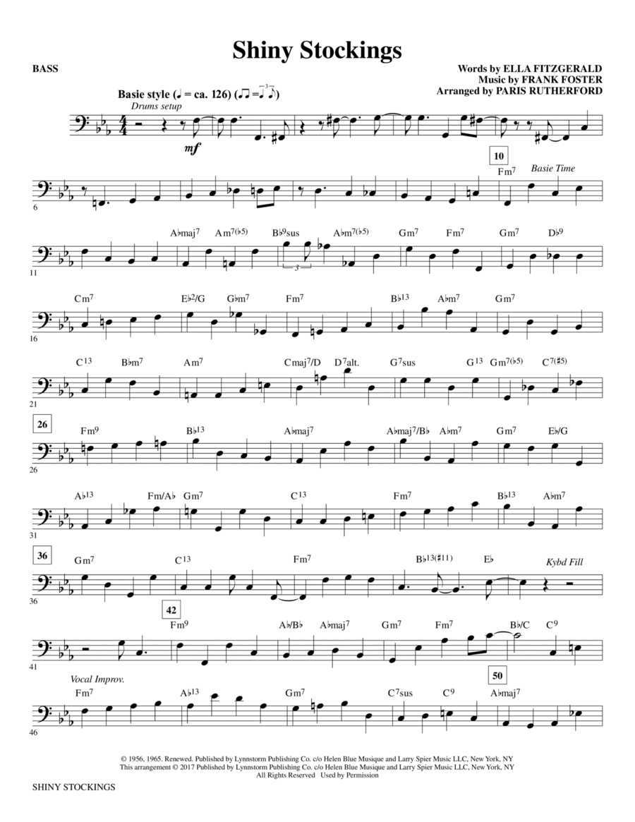Shiny Stockings - Bass Choir scores gallery preview page 1