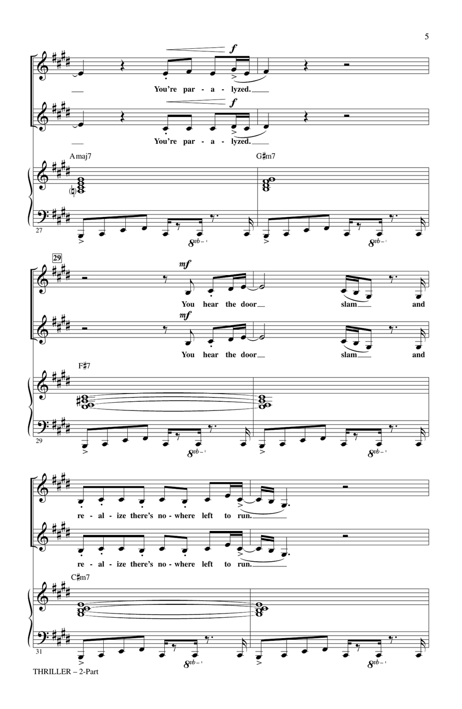Thriller 2-Part scores gallery preview page 4