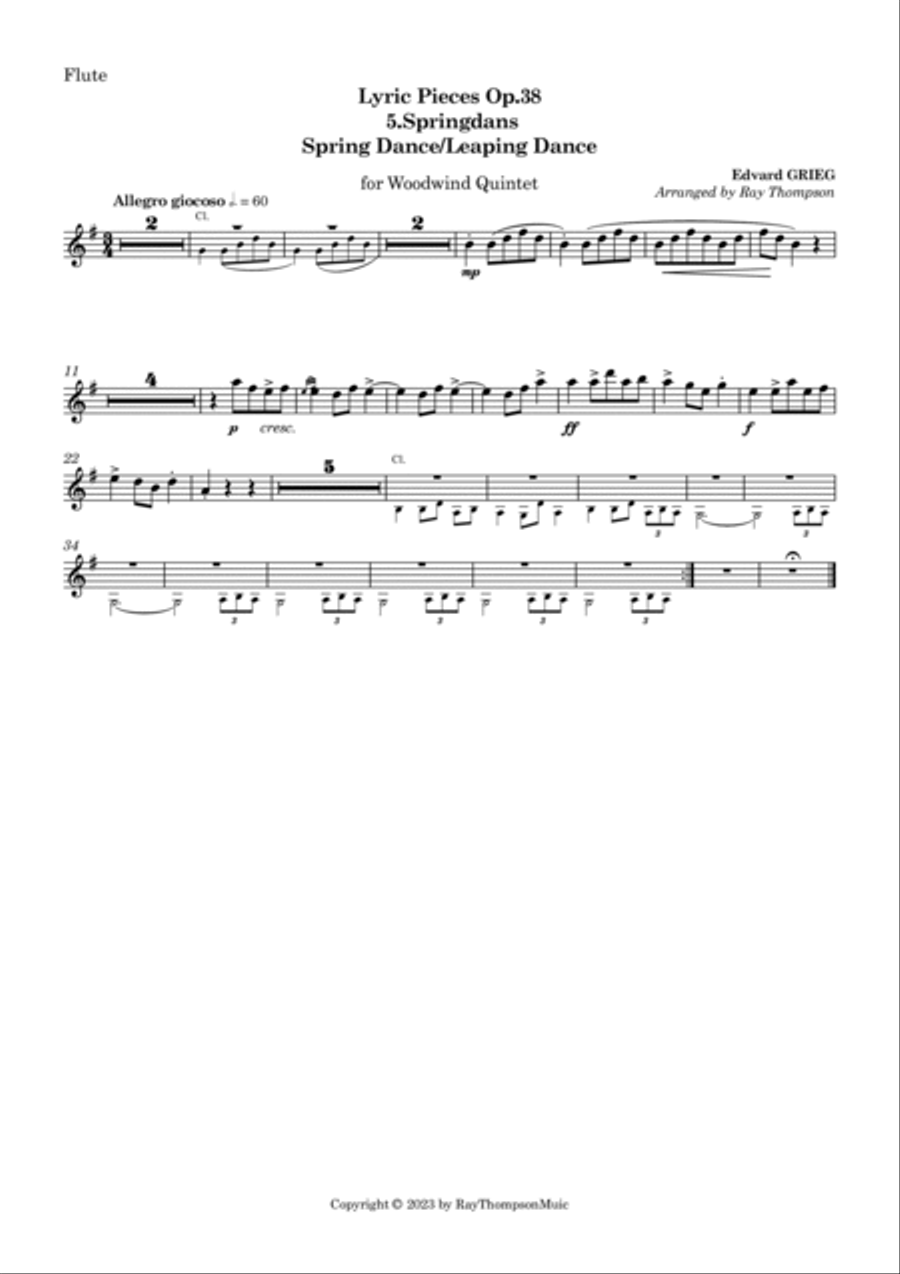 Grieg: Lyric Pieces Op.38 No.5 