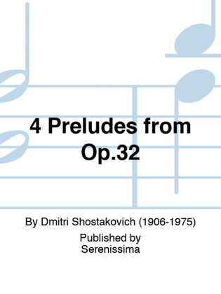 Book cover for 4 Preludes from Op.32