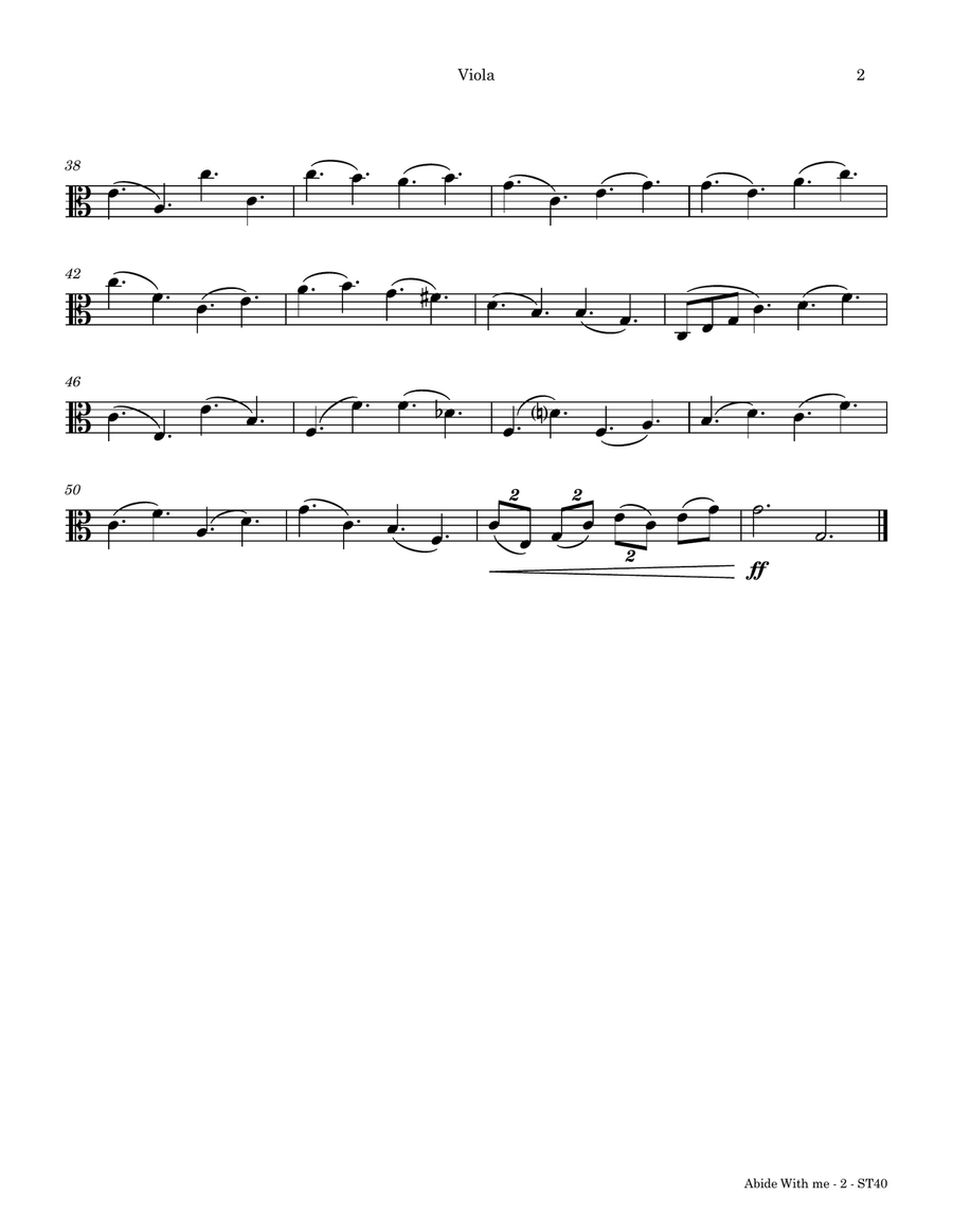 Abide With Me (EVENTIDE) String Quartet scores gallery preview page 2