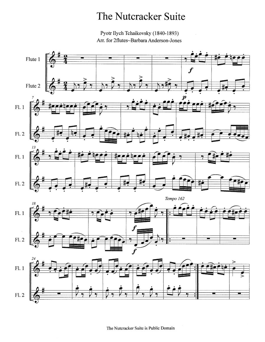 The Nutcracker Suite (Flute Duet) Flute Duet scores gallery preview page 2