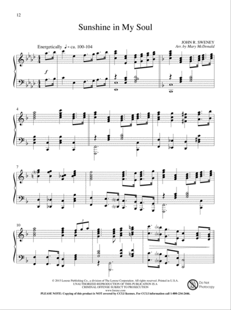 Gospel Gold Gospel Gold Piano Solo scores gallery preview page 6