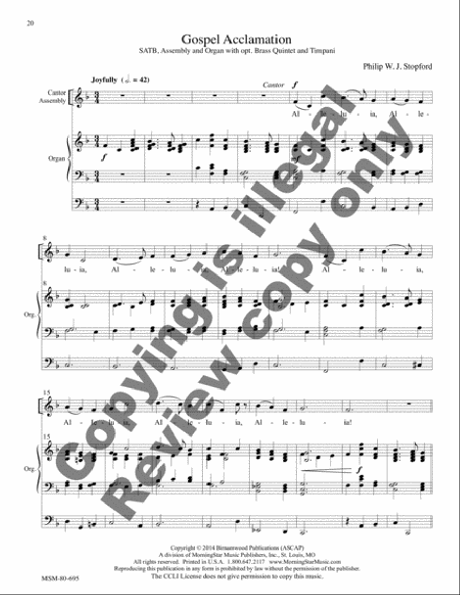 Mass of St. Luke the Evangelist 4-Part scores gallery preview page 11