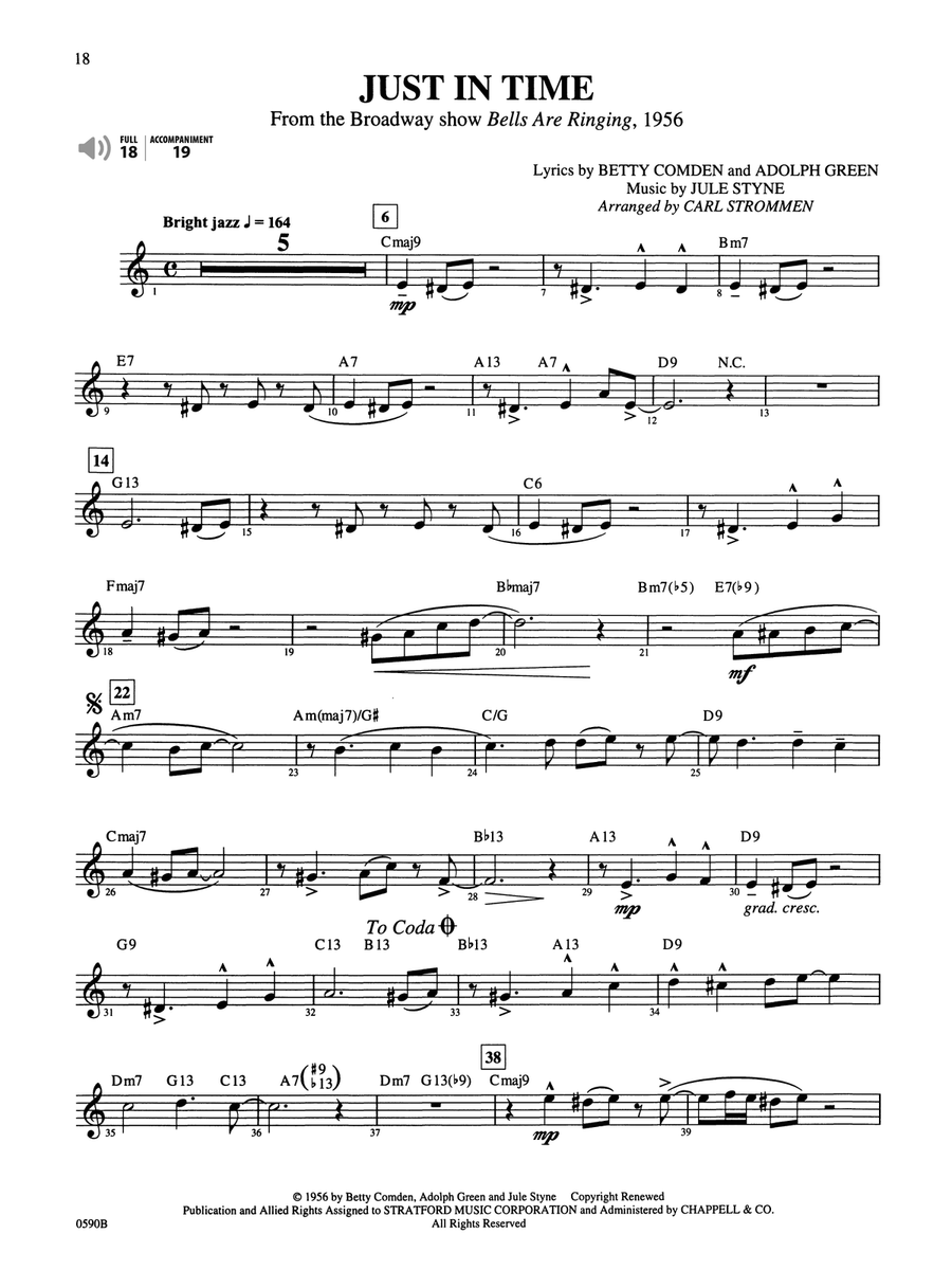 Broadway by Special Arrangement (Jazz-Style Arrangements with a Variation) Clarinet Solo scores gallery preview page 4