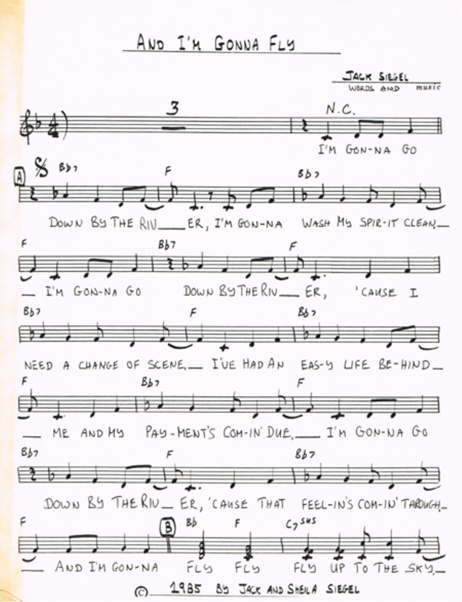 And I'm Gonna Fly Unison Choir scores gallery preview page 1