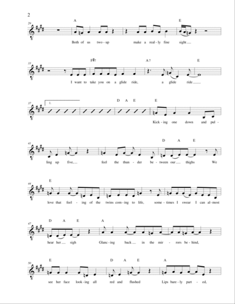 Glide Ride Guitar scores gallery preview page 2
