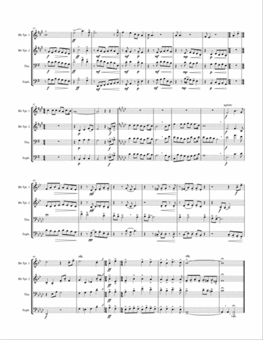 Were You There? Were You There? Brass Quartet scores gallery preview page 3
