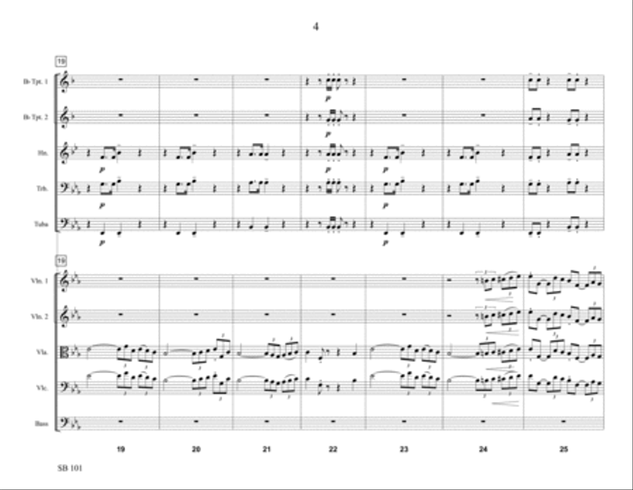 Coronation March Chamber Music scores gallery preview page 4
