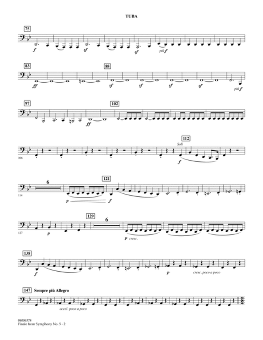 Finale from Symphony No. 5 (arr. Robert Longfield) - Tuba