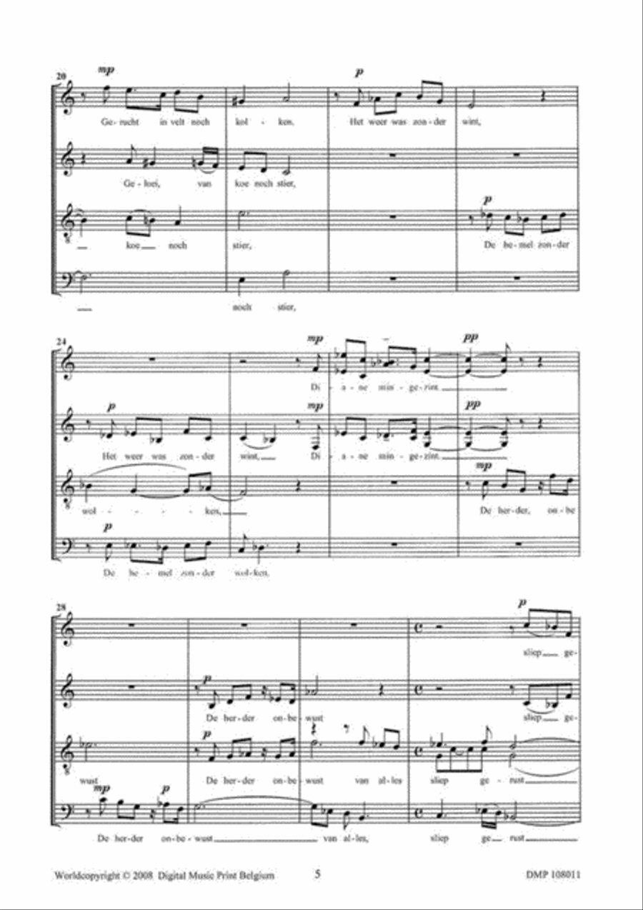De Maen By Endymion A Cappella scores gallery preview page 4