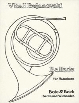 Book cover for Ballad for Natural horn