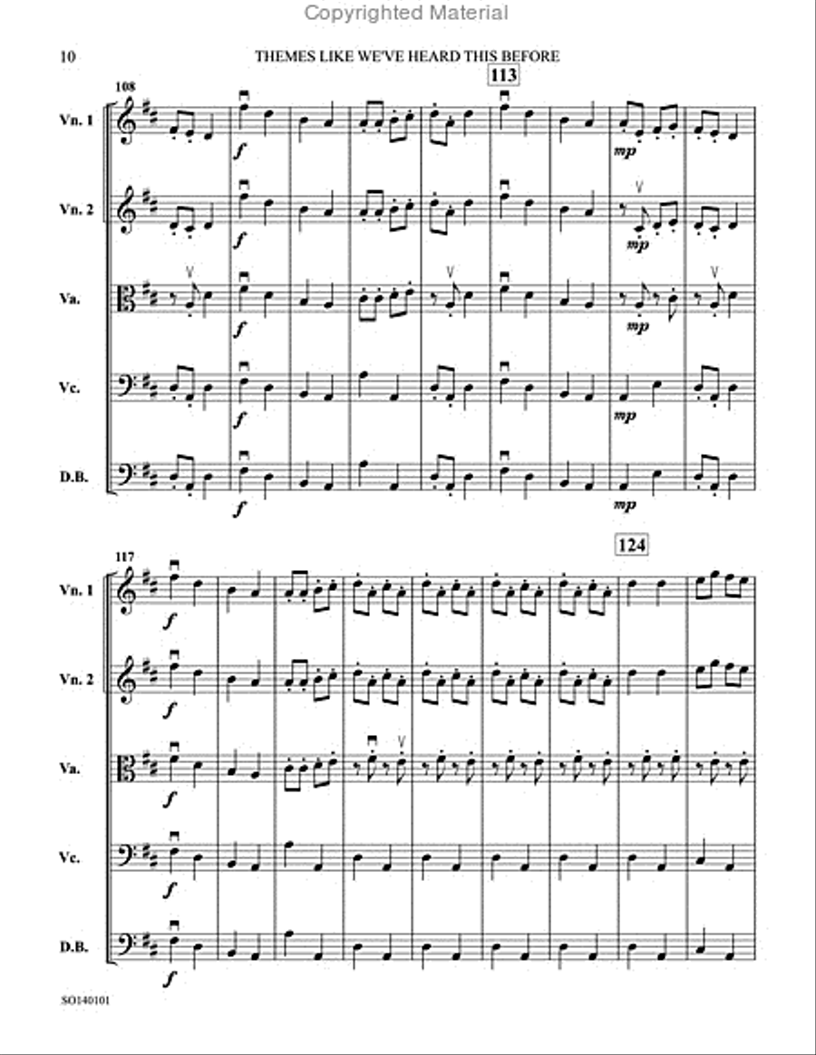 Themes Like We've Heard This Before String Orchestra scores gallery preview page 12