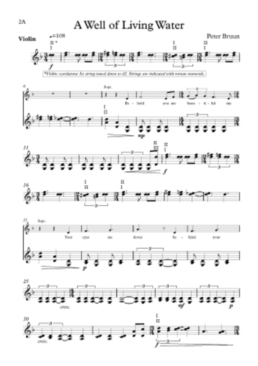 A Well of Living Water Choir scores gallery preview page 1
