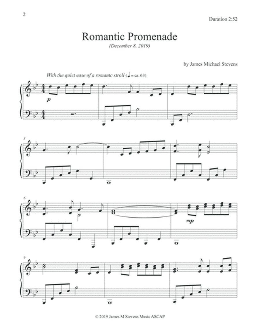 Romantic Promenade - Piano Solo image number null