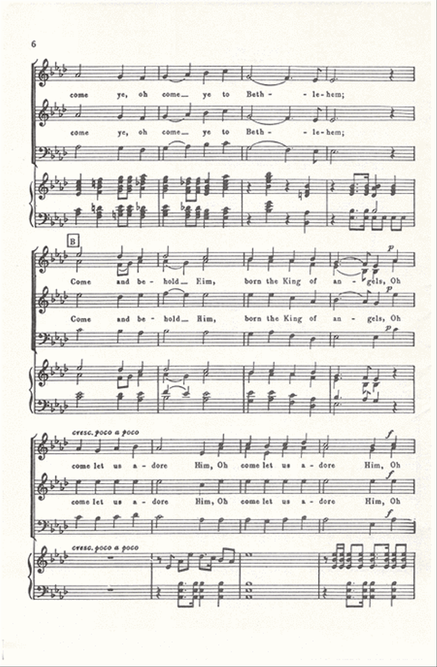 Come to Bethlehem Come to Bethlehem Divisi scores gallery preview page 6