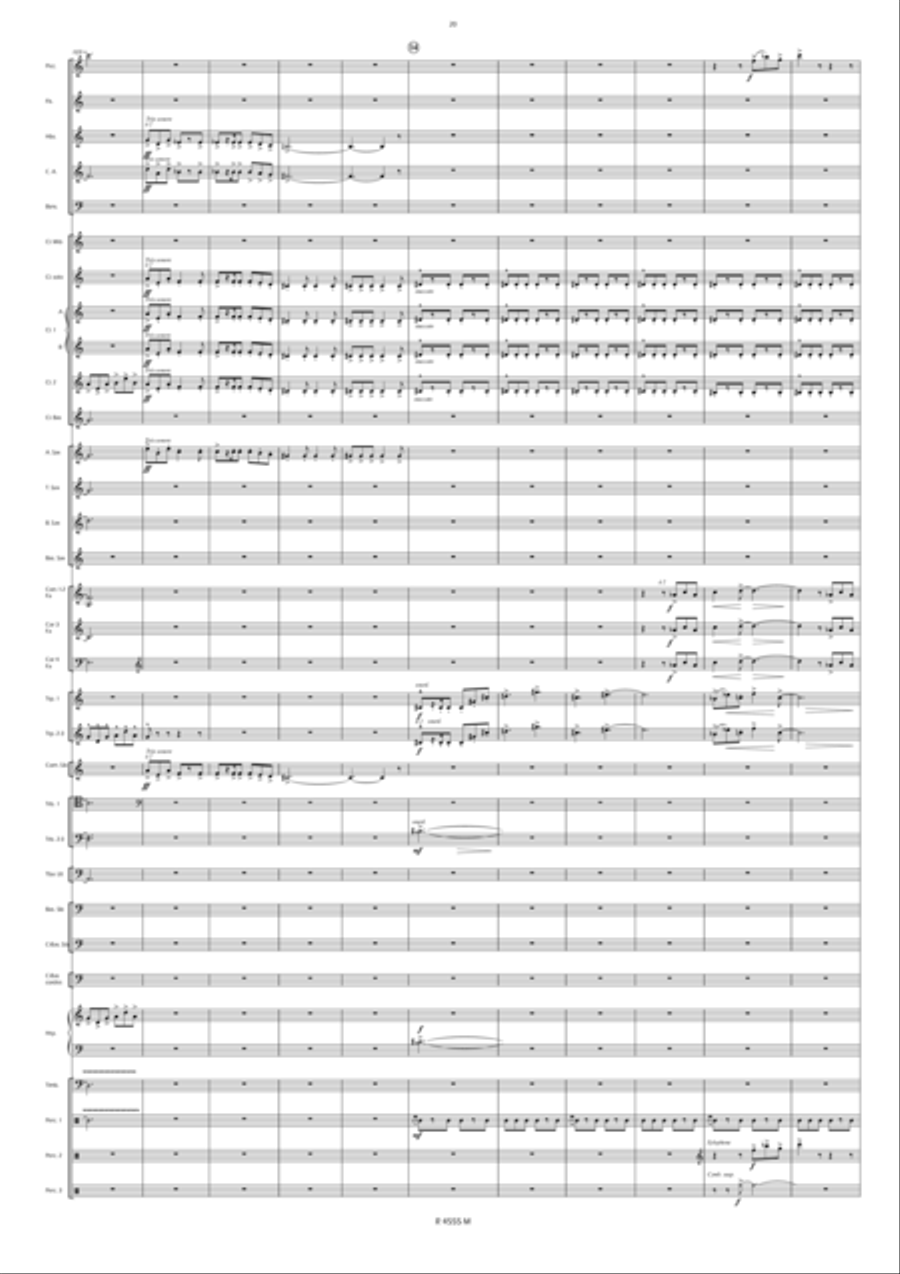 Noces de Cendres Concert Band scores gallery preview page 19
