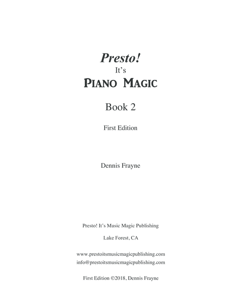 Presto! It's Piano Magic, Book 2