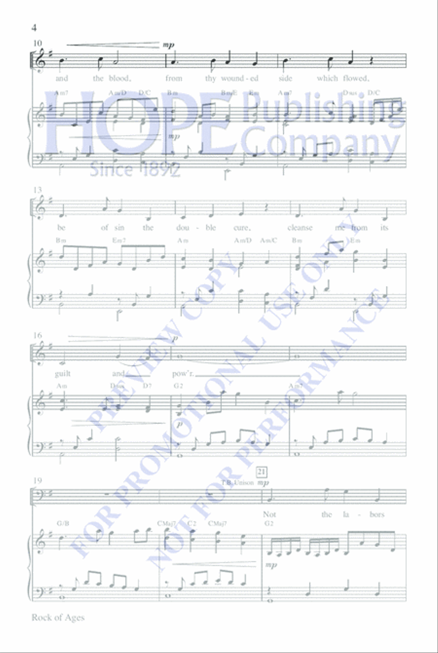 Rock of Ages Rock of Ages 4-Part scores gallery preview page 3