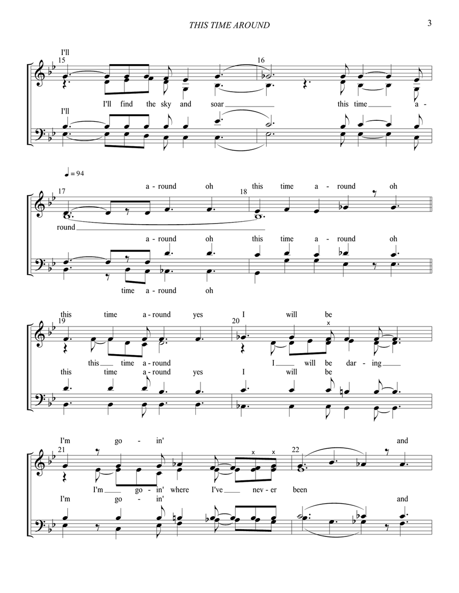 This Time Around 4-Part scores gallery preview page 4