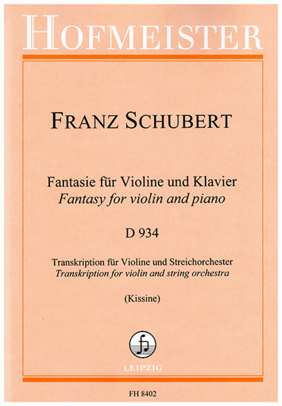 Fantasie für Violine und Klavier String Orchestra scores gallery preview page 1
