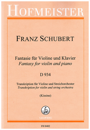 Book cover for Fantasie für Violine und Klavier D934
