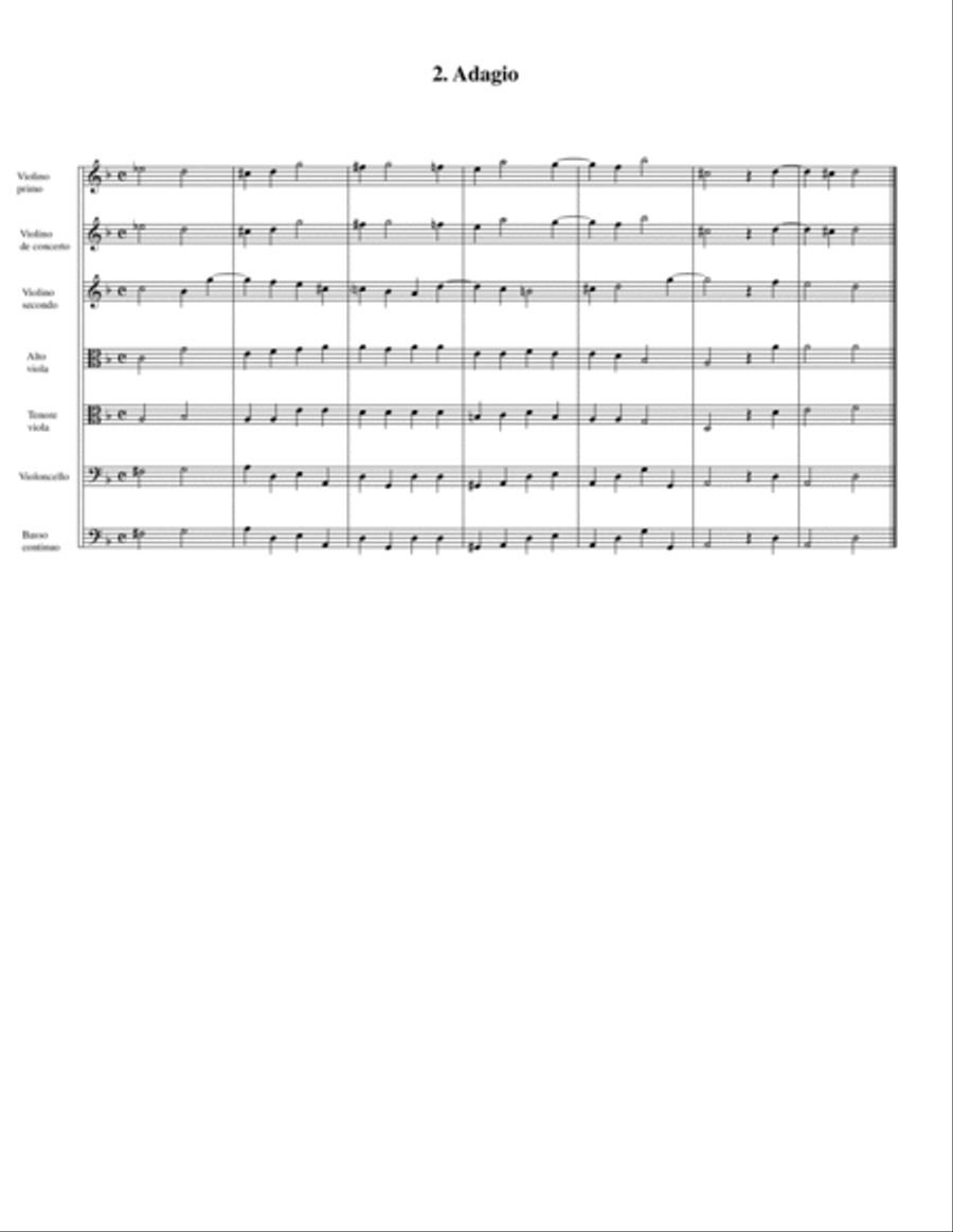Concerto, string orchestra, Op.2, no.1, F major (Original version) String Orchestra scores gallery preview page 5