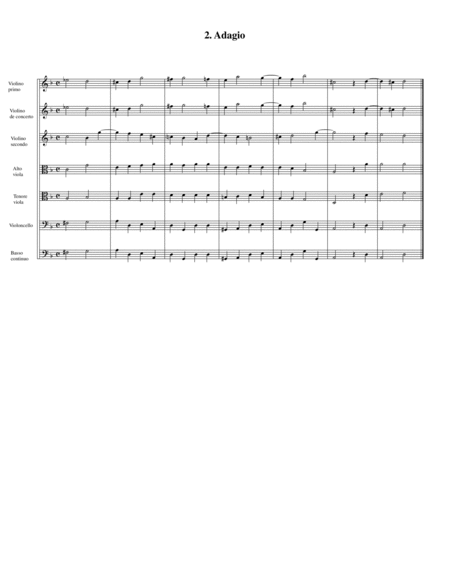 Concerto, string orchestra, Op.2, no.1, F major (Original version)