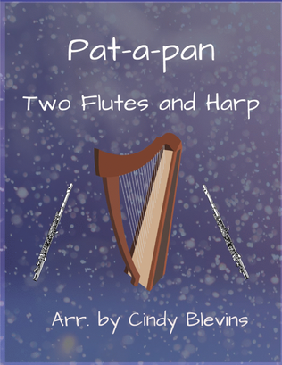 Book cover for Pat-a-pan, Two Flutes and Harp