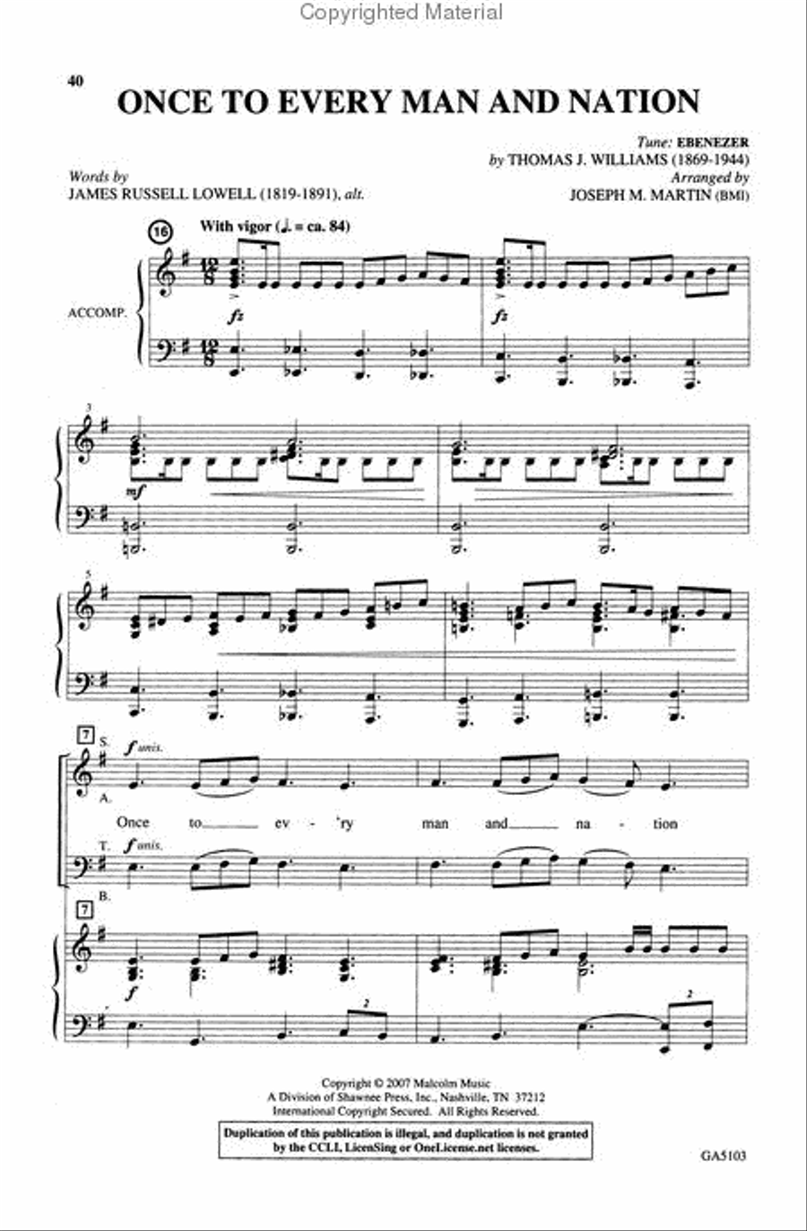 Of Faith and Freedom (Collection) 4-Part scores gallery preview page 4