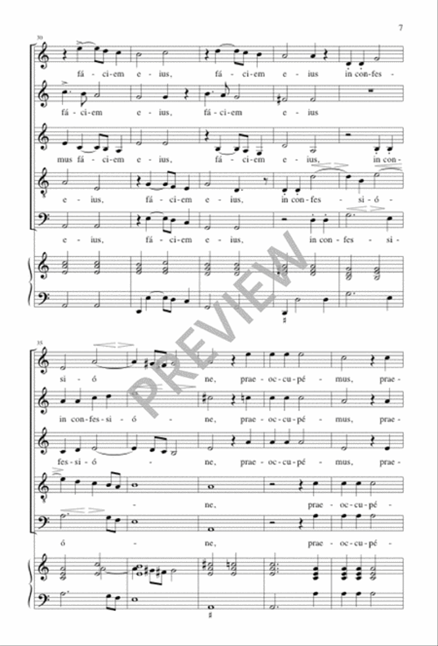 Venite exultemus Domino Venite exultemus Domino SSATB scores gallery preview page 7