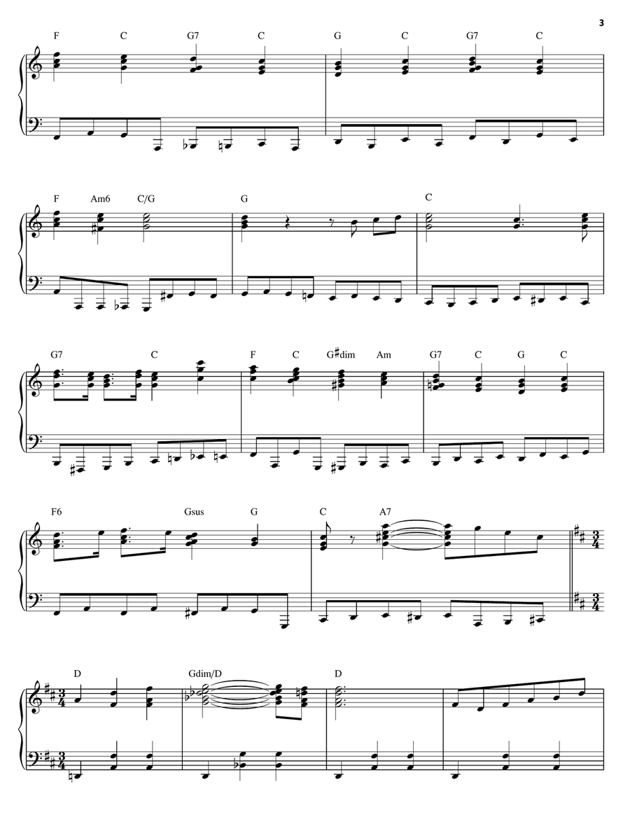 Waltz Of The Flowers Medley Piano Solo scores gallery preview page 3
