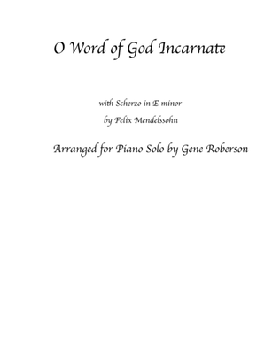 Book cover for O Word of God Incarnate - Dedicated to 9/11