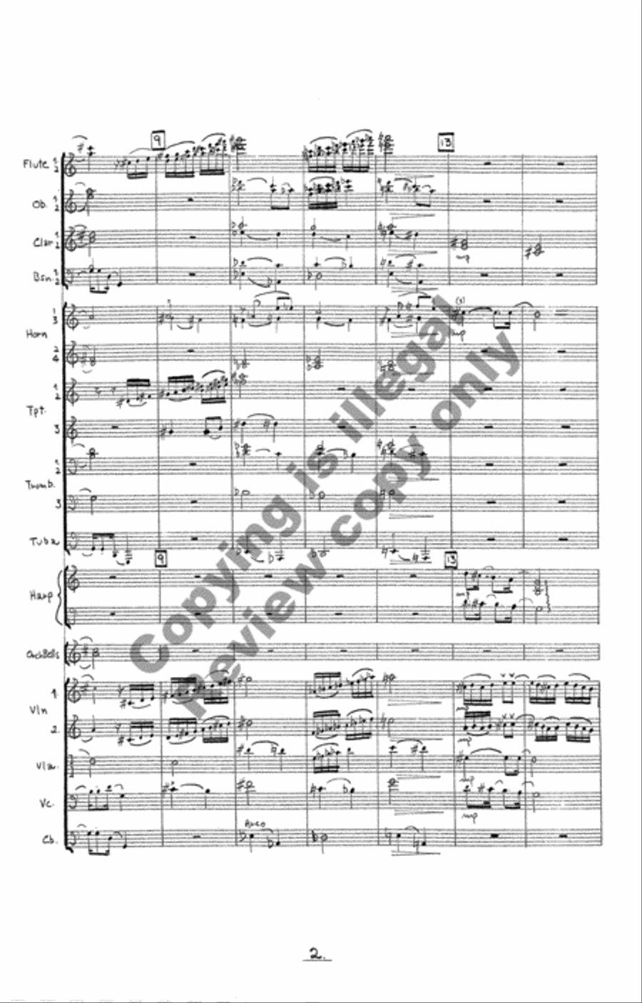 The Dinosaur's Tale The Dinosaur's Tale Full Orchestra scores gallery preview page 4