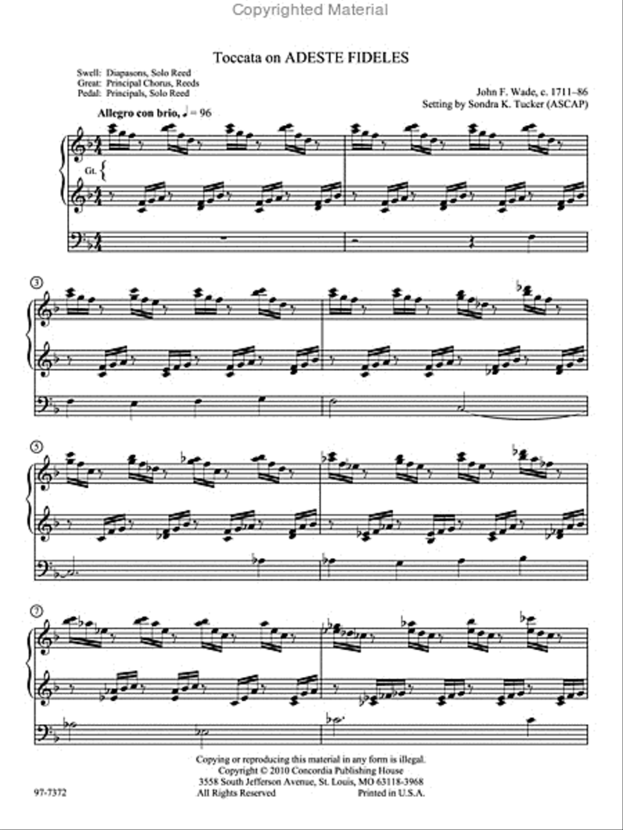 Three Toccatas for Festive Occasions Organ scores gallery preview page 2