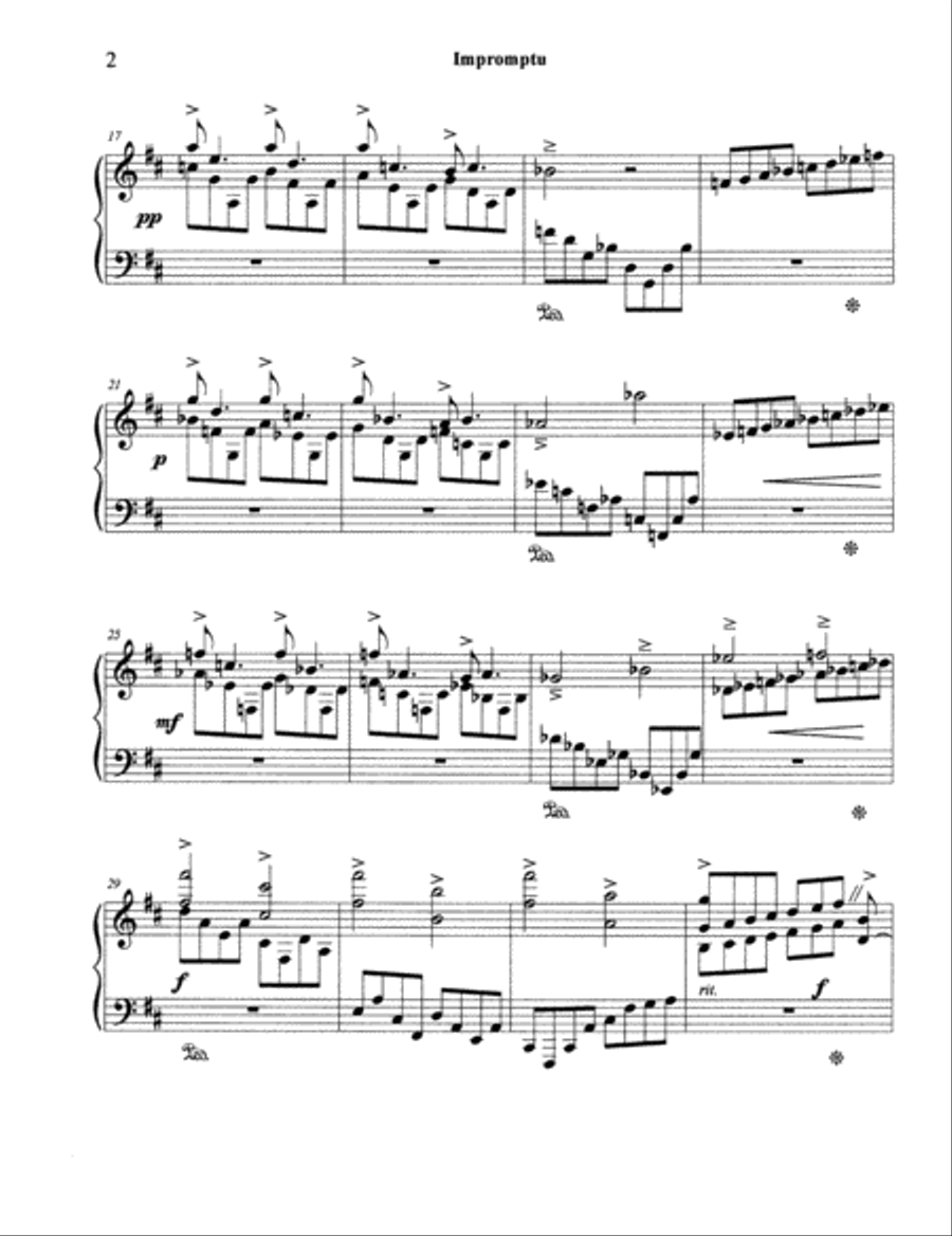 Impromptu in B Minor Impromptu in B Minor Piano Solo scores gallery preview page 2