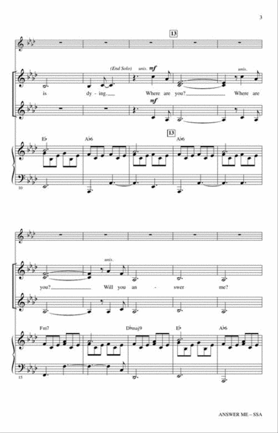 Answer Me SSA scores gallery preview page 4