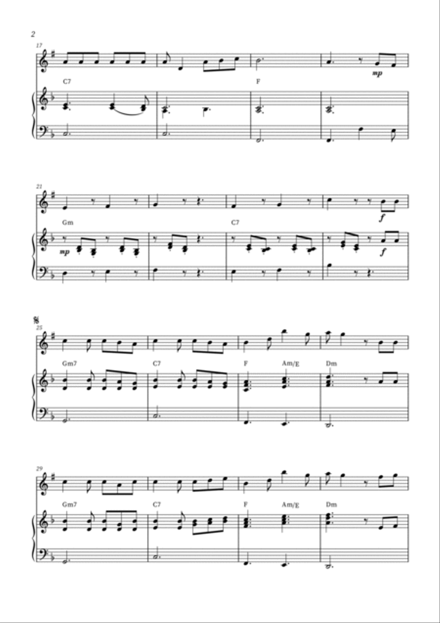 Glimpse Of Us B-Flat Clarinet scores gallery preview page 2