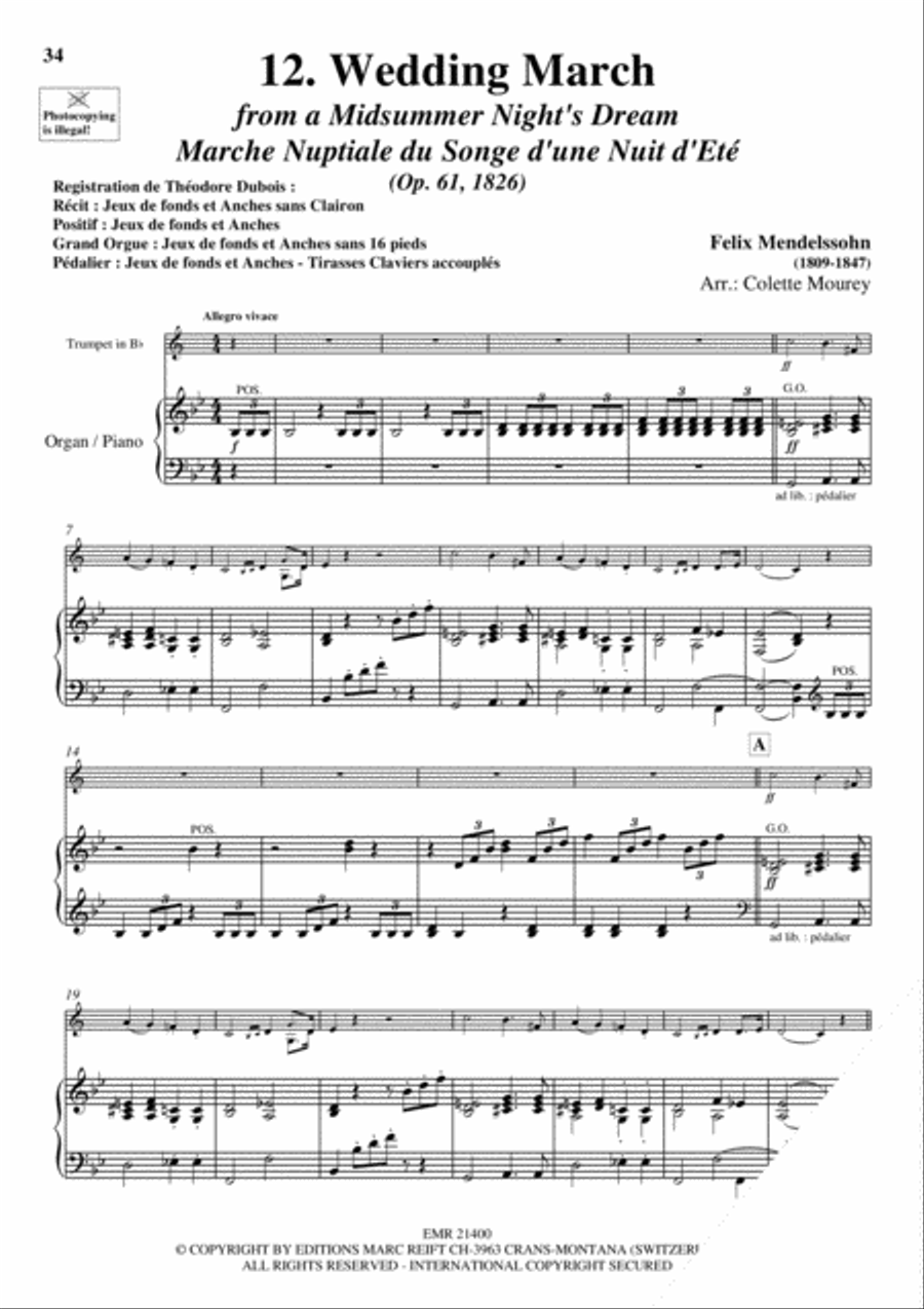 20 Greatest Wedding Solos Cornet scores gallery preview page 14