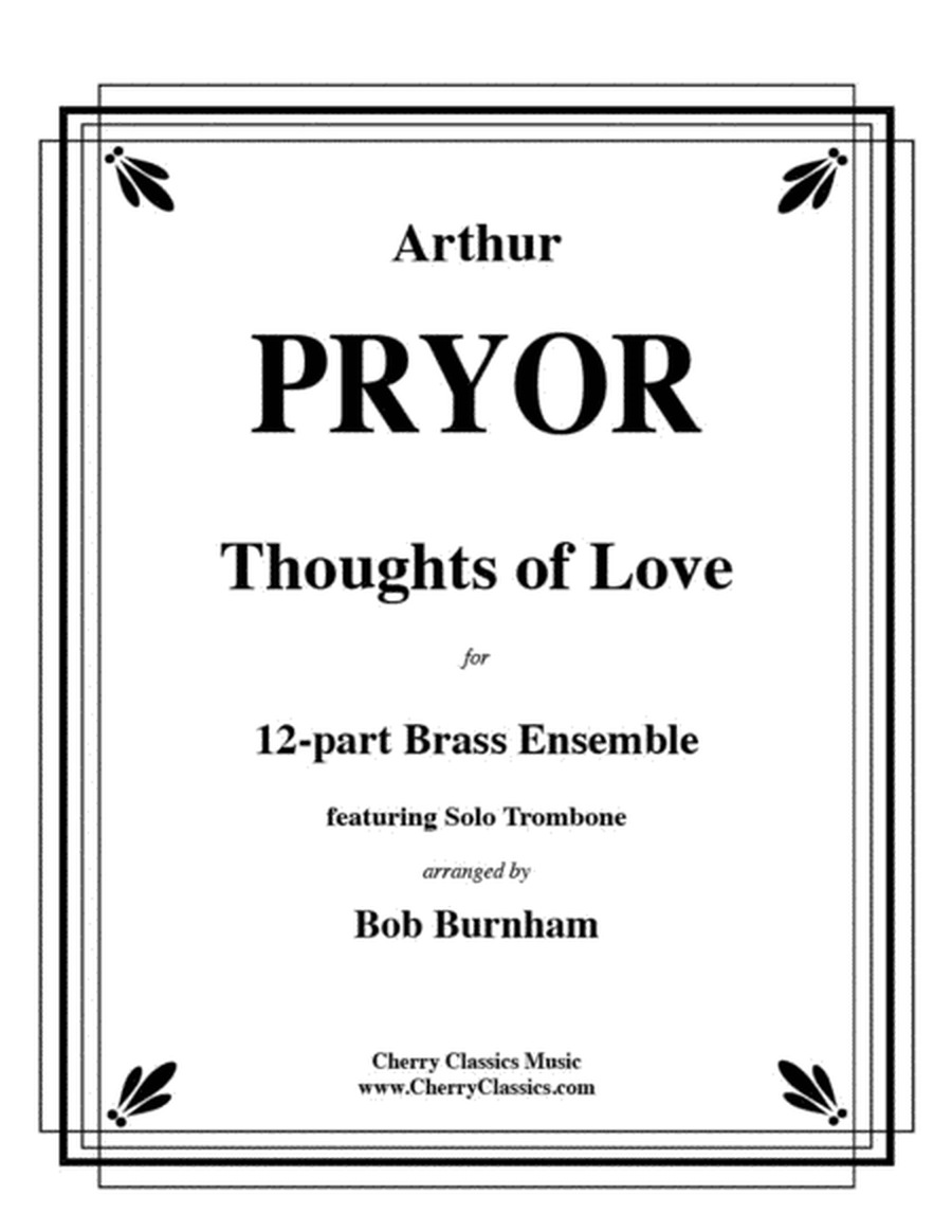 Thoughts of Love for Trombone solo & 12-part Brass Ensemble image number null