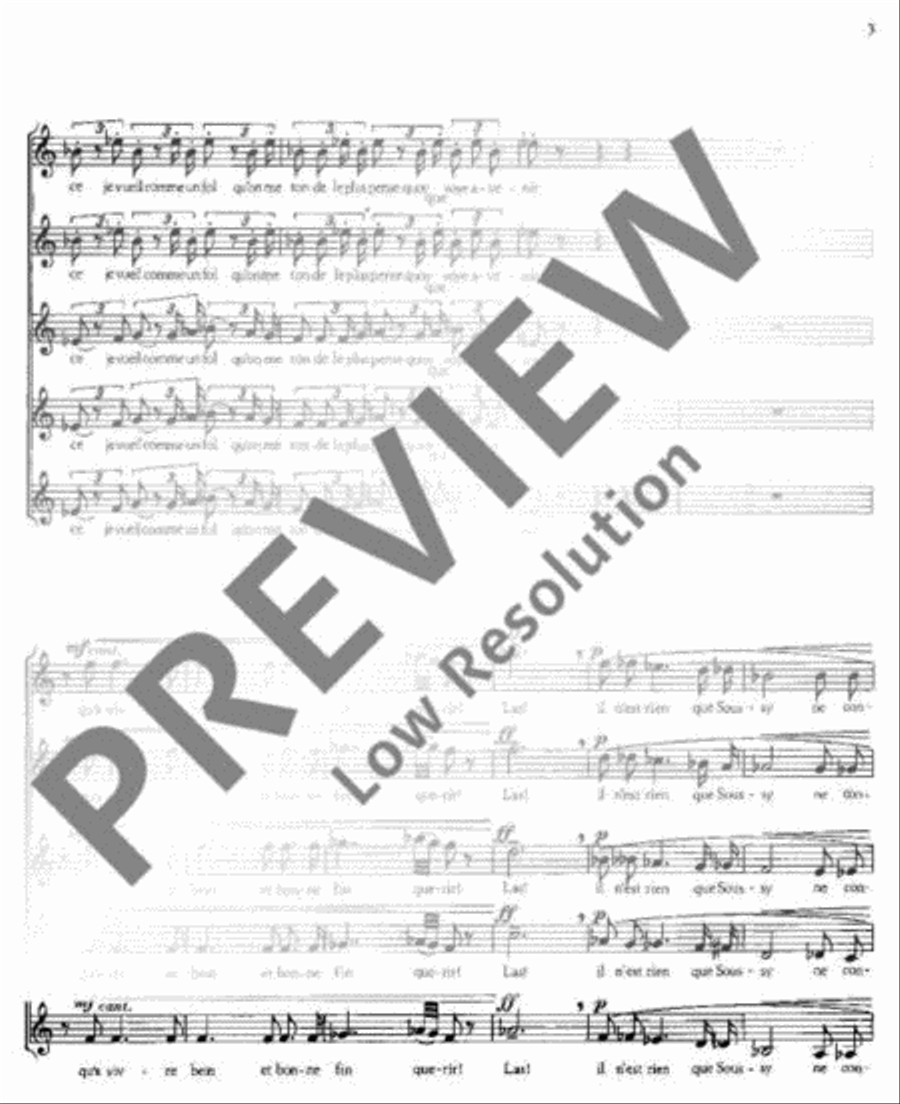 Drei französische Chöre Drei französische Chöre Mixed Choir scores gallery preview page 4