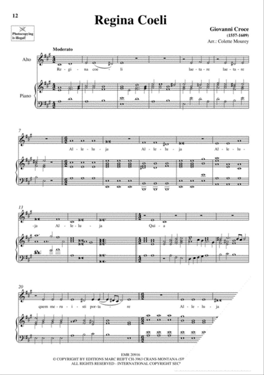 100 Ave Maria Volume 3 Alto Voice scores gallery preview page 7