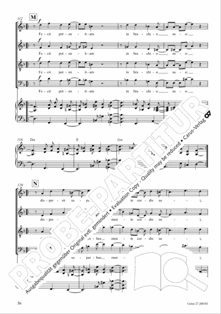 Magnificat 4-Part scores gallery preview page 37