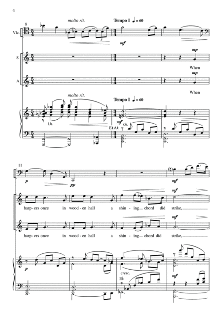 The Harper's Song: from Two Winter Scenes (Choral Score)