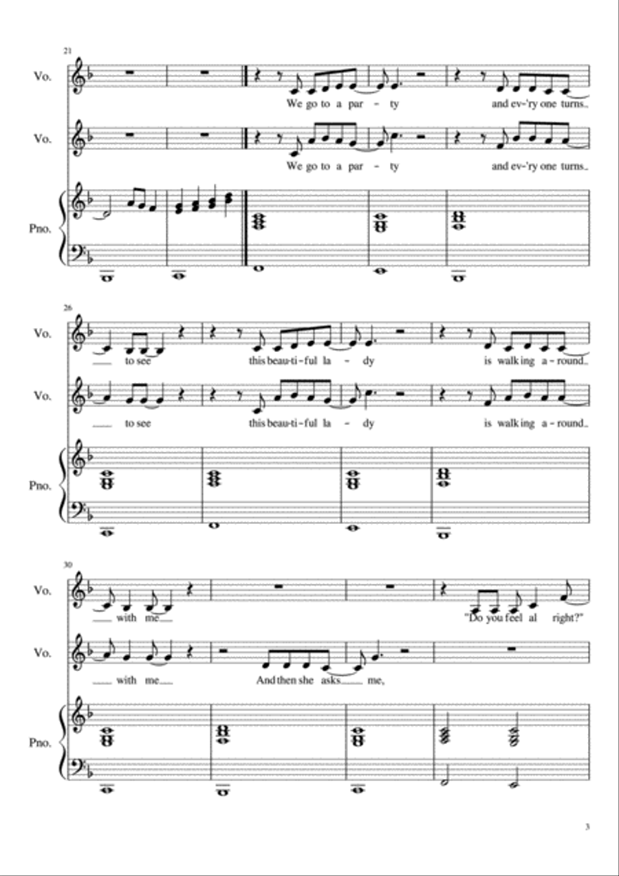 Wonderful Tonight Vocal Duet scores gallery preview page 3