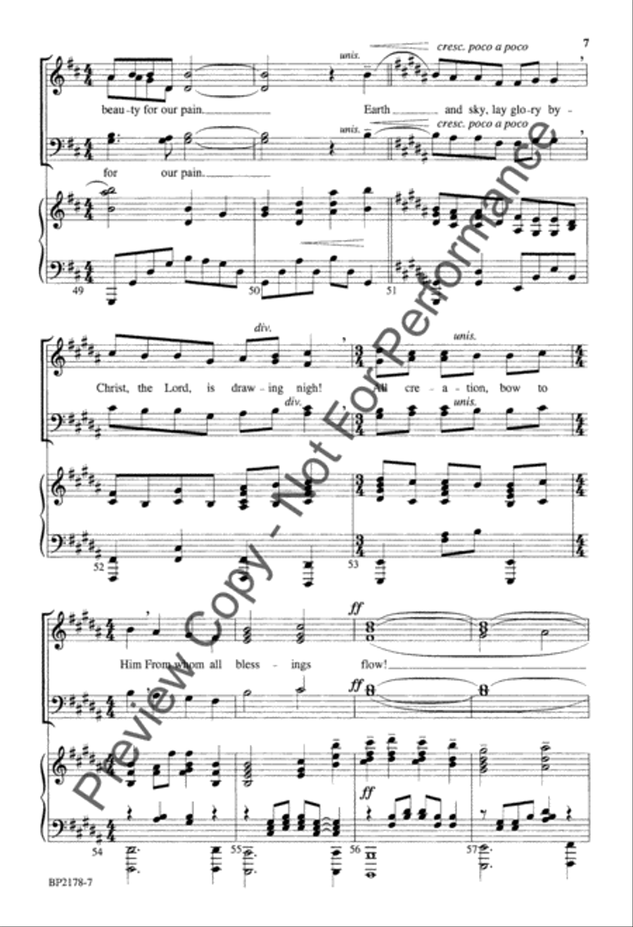 Song of the Wanderer Song of the Wanderer 4-Part scores gallery preview page 8