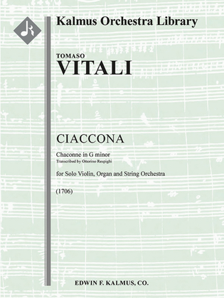 Ciaccona (Chaconne in G minor) [attributed] [transcription]