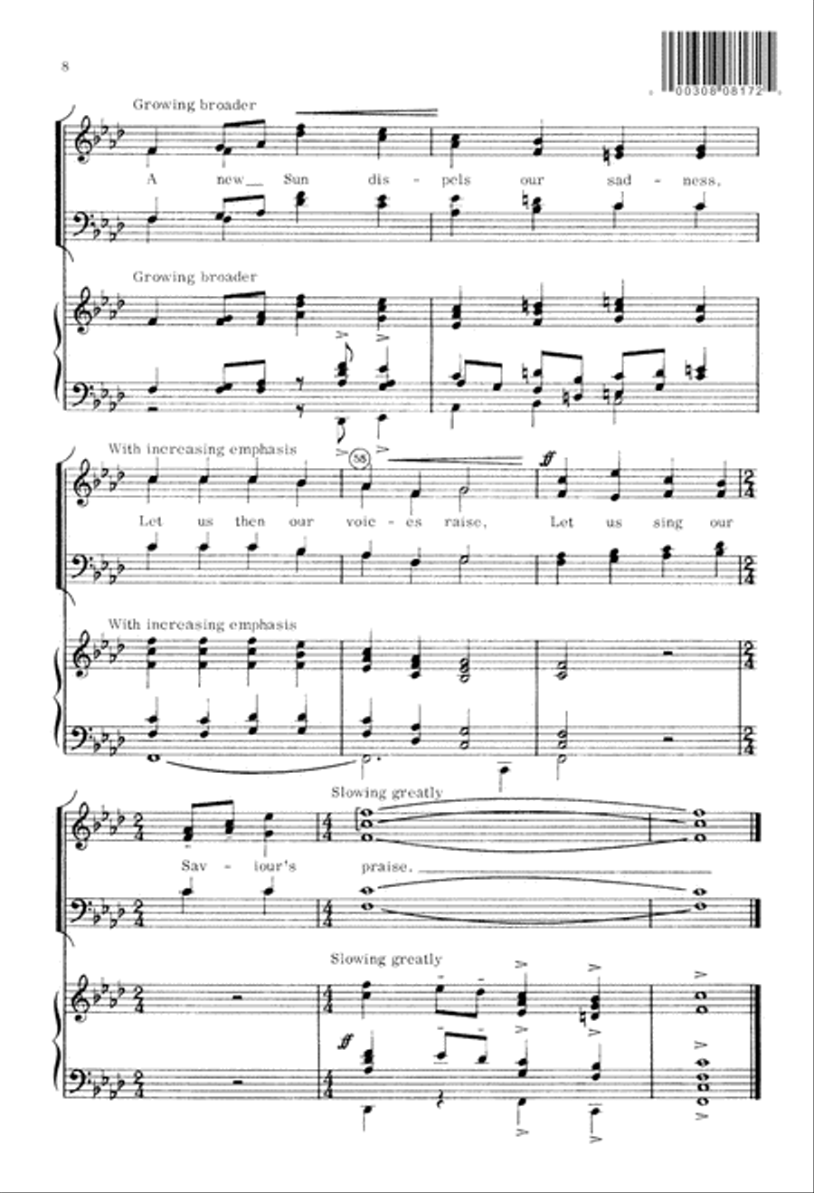 Advent Carol 4-Part scores gallery preview page 9